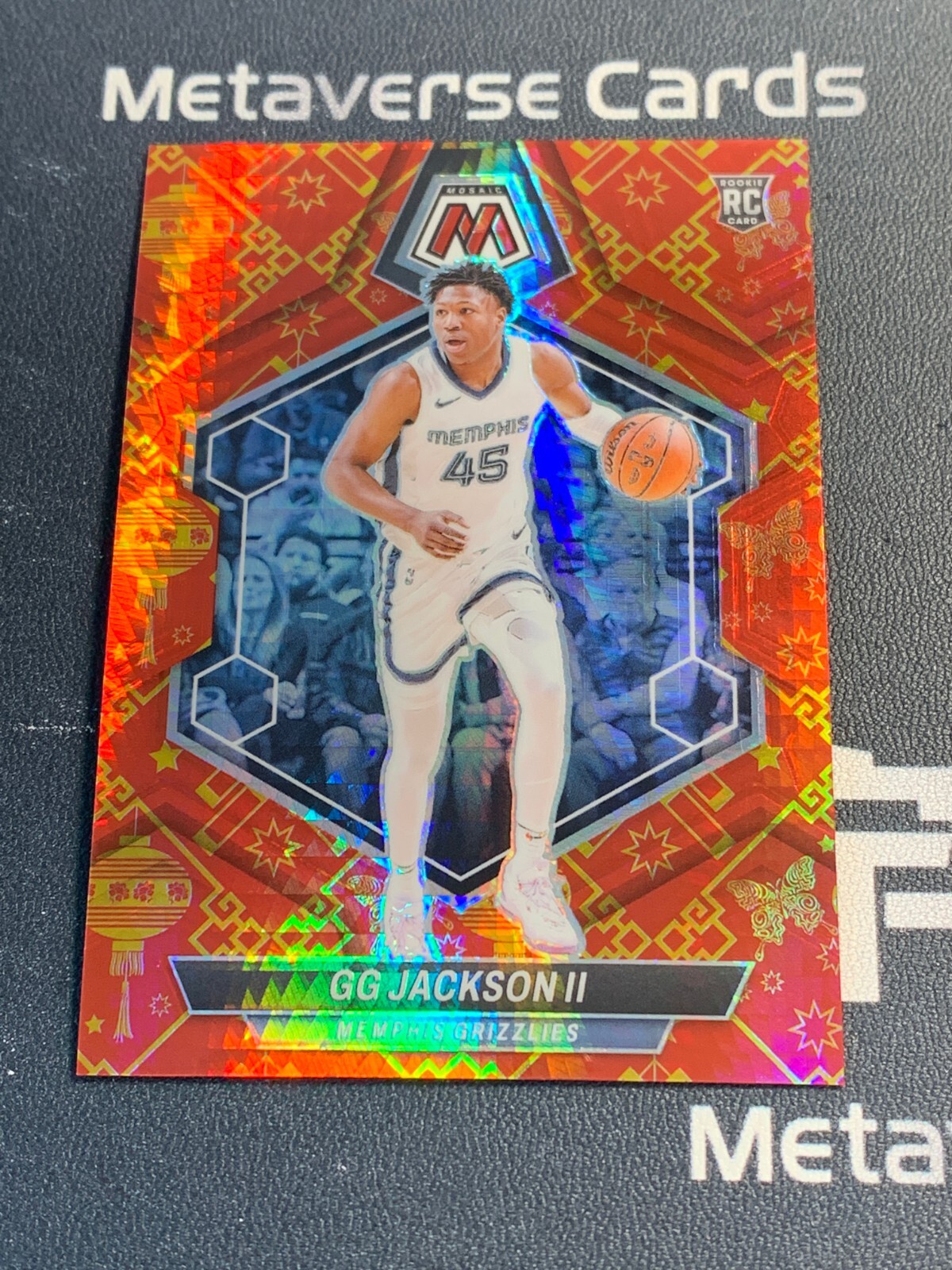 2023-24 Panini Mosaic Rookie Base Lucky Envelope Prizm #228 RC GG Jackson II 2/8