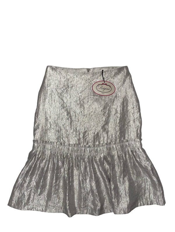 Falda de sirena con estampado de plata Regine Dublin para mujer Reino Unido 10