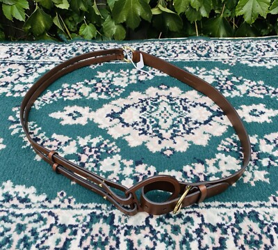 Lauren Ralph Vachetta Tri-Strap Leather Brown Equestrian Horsebit Belt Size 3X Lauren Ralph Vachetta Tri-Strap Leather Brown Equestrian  main image 3