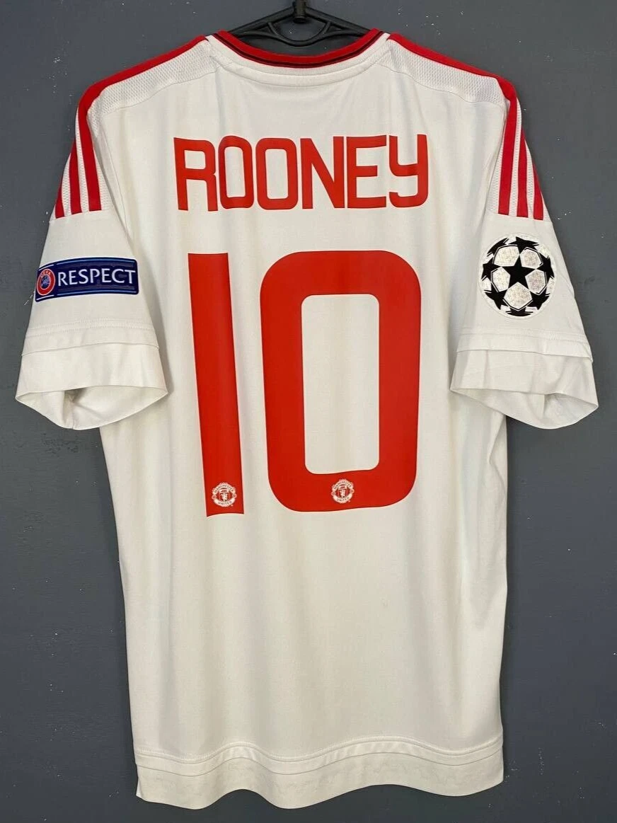 Wayne Rooney White Manchester United International Club Soccer Fan
