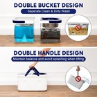 Spin Mop and Bucket with Wringer Set Two-Detachable Bucket Design Mop System — photo 3