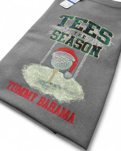NWT TOMMY BAHAMA Men's Tees The Season Grey Graphic T-Shirt Size XLT - Picture 4 of 6