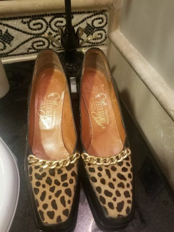 Ferragamo clearance leopard shoes
