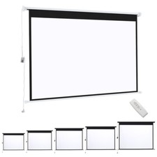 Electric Motorised / Pull-Down Projector Screen 60-120in 4:3 Home Cinema Screens