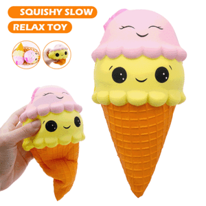 iBloom Squishy Ice Cream Cone Jumbo Toys Slow Rising Scented Collection Gift UK eBay