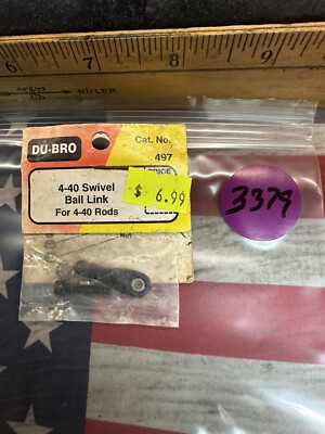 DU-BRO 497 Swivel Ball Link for: 4-40 Rods