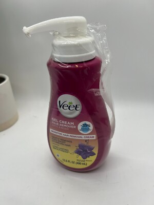 Veet Gel Cream Hair Remover Legs & Body Sensitive Hair Removal Cream 13.5oz- NOB