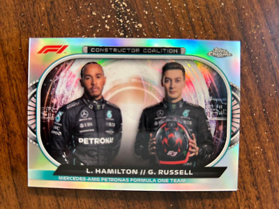 Lewis Hamilton / George Russel, Constructor Coalition - 2022 Topps Chrome F1