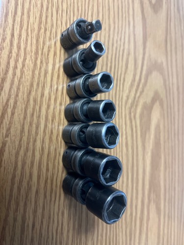 SNAP ON - 7 PIECE 1/4 DRIVE IMPACT SAE WOBBLE SOCKETS - ITEM 1/4DWSS#1A***** - Bild 11 von 12