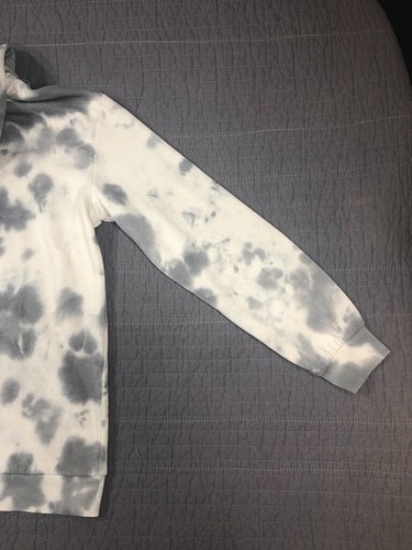 M4sk Army Sweatshirt Men Medium Gray White Tie Dye Hoodie Logo - Picture 21 of 24