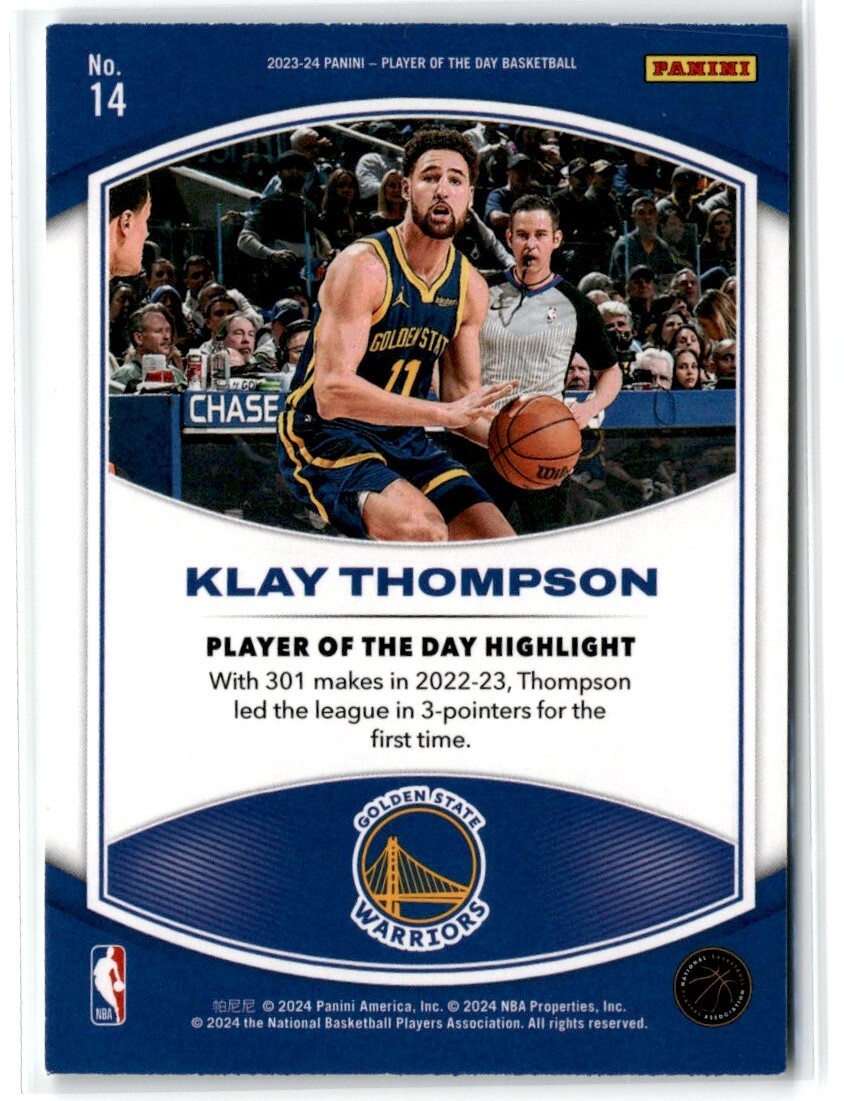 Sports Basketball Player Number 14 2023-24 Panini NBA Player Of