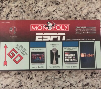 Monopoly ESPN Ultimate Sports Fan Collector's Edition, Factory