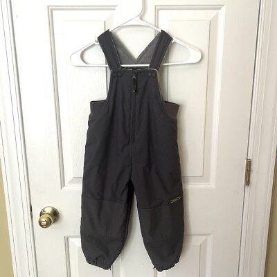 The Children's Place Gray 24 mos Thermolite Plus Insulated Snow Bib Overalls