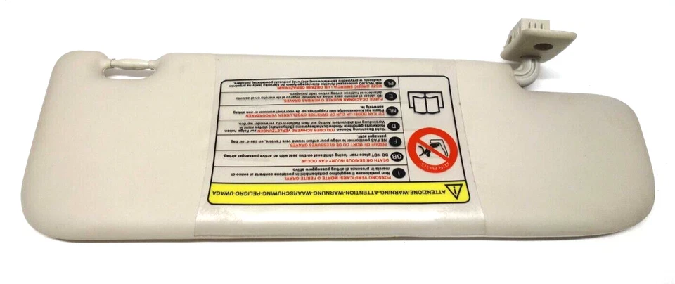 Подлинный солнцезащитный козырек со стороны пассажира Fiat 500 цвета слоновой кости (с 2008 г.) - Изображение 2 из 2