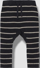 $50 Molo Babys Blue Wool Sigmund Knitted Galaxy Stripe Pants Bottoms Size 86/1.5