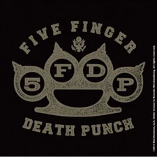 Five Finger Death Punch Single Cork Coaster: Brass Knuckle