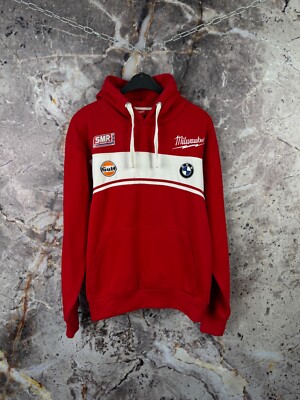Men s Milwaukee Hoodie Gulf BMW Racing Motosport Size XL