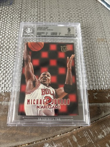1996-97 Fleer Ultra Michael Jordan #7 Board Game Insert HOF GOAT BGS 9 MINT