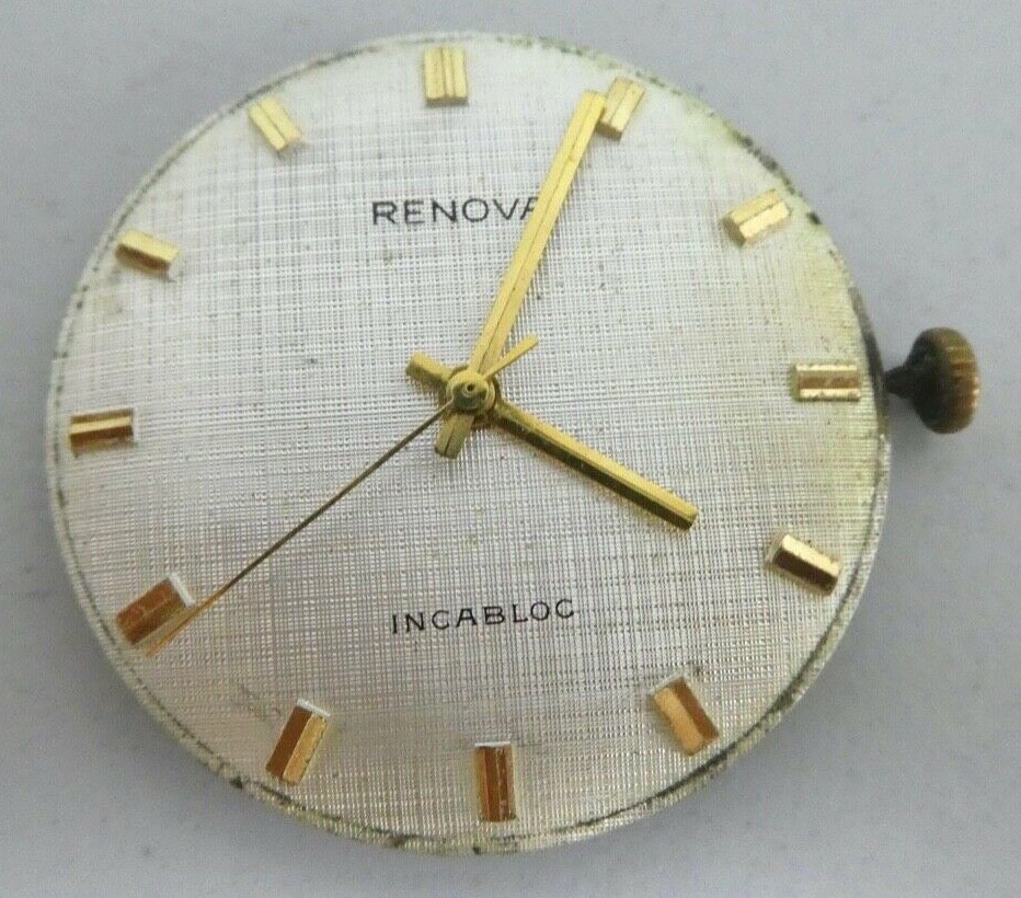 Vintage RENOVA ETA 2390 Watch movement for part (L67) eBay