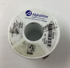 AlphaWire 1230 Tinned Copper Ground Braid 3/16" 4.76MM 15AWG Flat Wire 100FT