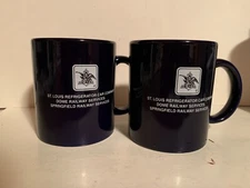 (2) Vintage ANHEUSER BUSCH COFFEE CUP  ST. LOUIS REFRIGERATOR CAR COMPANY
