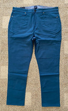 Gap Pants 5 Pocket Stretch Twill Stretch Woven Teal 80 Men's Slim Fit 40 X 30