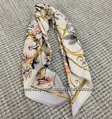 Sciarpa avvolgente pura seta twill 18 momme stampa animali
