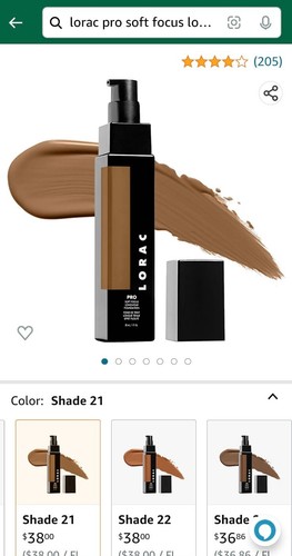 Lorac PRO Soft Focus Longwear Foundation, 21 Dark. 1 fl oz - Picture 10 of 12