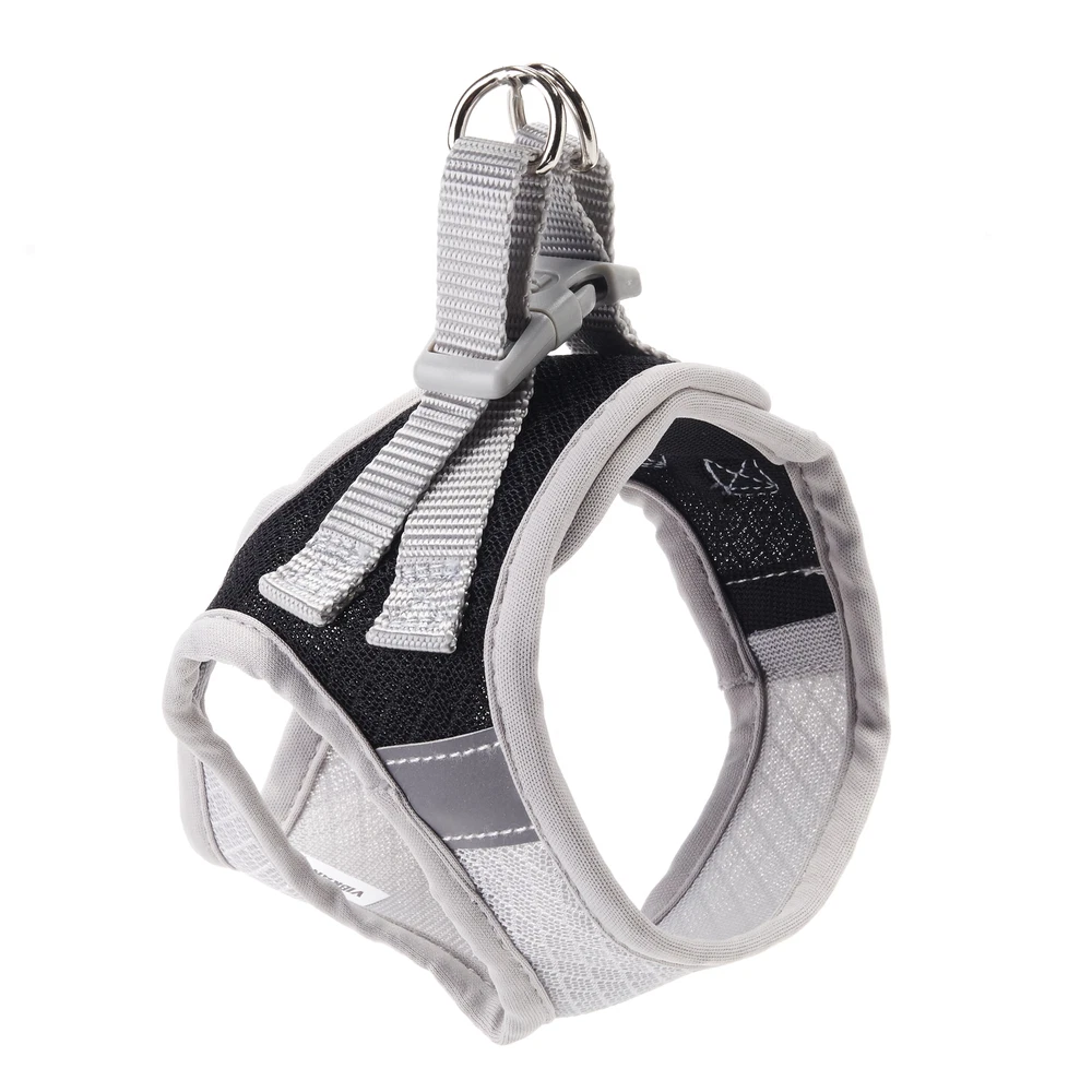 Dog Harness, Black, Wrap Style, Extra Small
