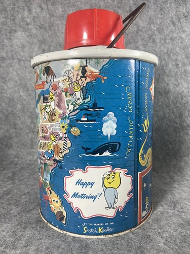 1950’s Esso Oil Company USA Highlights Travel Map Cooler - Picture 5 of 7