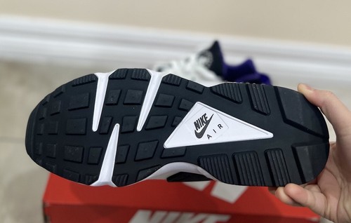 Nike Air Huarache White Purple Casual Shoes Sneakers Womens Size US 8.5 New ✅ - Picture 9 of 14