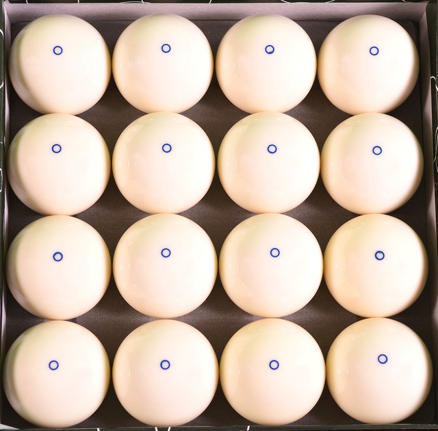 Box of 16 Blue Circle Billiard Practice Training Cue Balls 2 1/4" 6