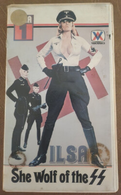 Ilsa She Wolf Of The SS VHS 1983 Videatrics Large Plastic Box Dyanne Thorne