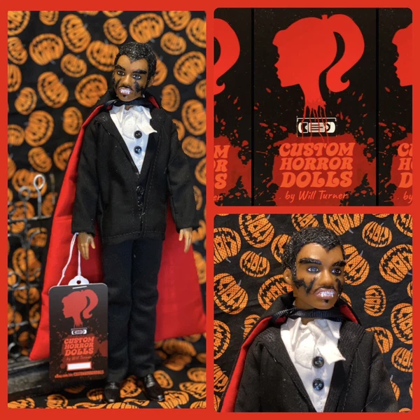 Blacula CUSTOM HORROR DOLL 12” Figure OOAK 1970’s Vampire Dracula