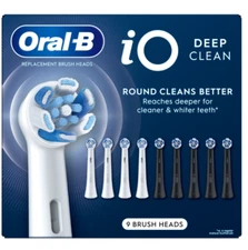 Oral-B iO Deep Clean Replacement Toothbrush Head, 9-count