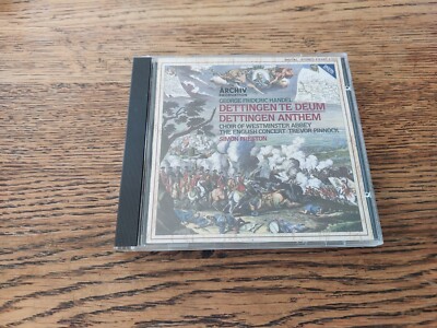 Handel Dettingen Anthen The English Concert CD VGC Trevor Pinnock Simon Preston