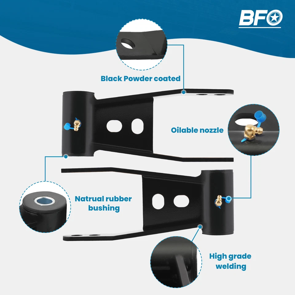 Kit de descenso de grilletes traseros ajustables de 2" para Dodge Ram 2500 3500 1994-2002 Foto 2 de 4