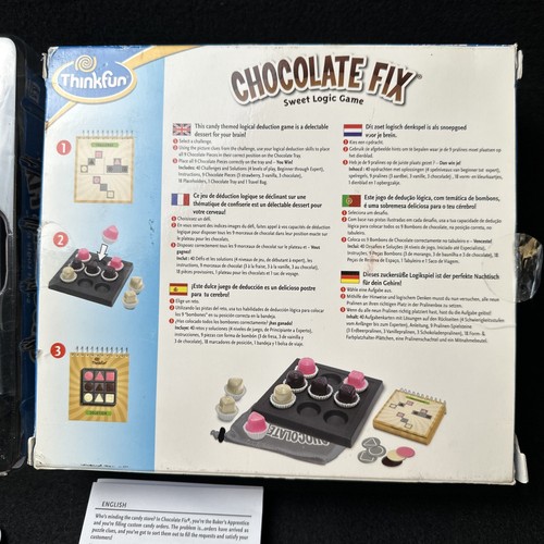 Chocolate Fix Candy Bonbons Logic Puzzle Game Missing The Travel Bag - Picture 8 of 10