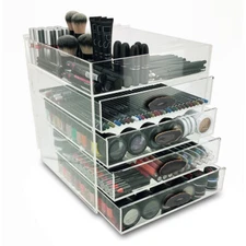 Wholesale Lot of 30 Paris 5-Tier Acrylic Cosmetic/Makeup Organizer w/ Agate Knob