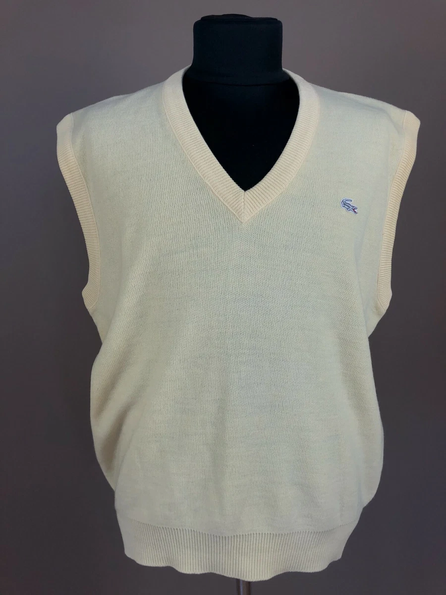 lacoste men's sleeveless jumper
