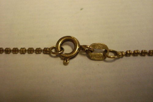 Vintage Diamond Ross Simons Gold over Sterling Silver Letter T 18" Necklace .925 - Picture 10 of 11