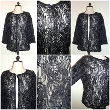 Luis Civit Lace Effect Jacket - Uk 18 - Good Order - Minimal Wear