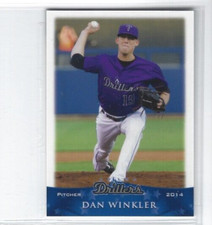 2014 Tulsa Drillers (Double A-Colorado Rockies) Dan Winkler