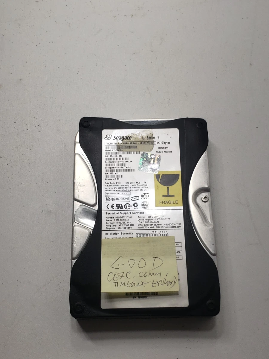 新品未開封 Seagate 3.5インチ内蔵HDD 20GB EIDE Seagate PATA/IDE/EIDE 20 GB Internal Hard Disk Drives for sale | eBay