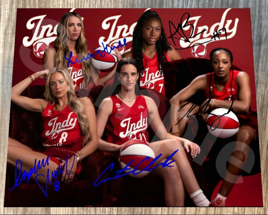 Indiana Fever Sophie Caitlin Kelsey Lexi Aliyah Professional 8x10 Photo Reprint 