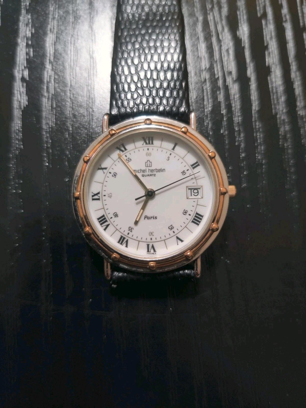 Michel Herbelin Paris 18k Gold & Steel Luxury Watch