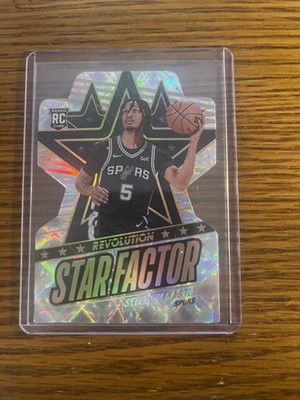 2024-25 Panini Revolution Stephon Castle #4 Die Cut Star Factor Rookie RC Spurs