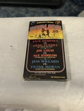 Fantastic Fights Of The Century Vol 1  VHS 1993 Jack Dempsey Joe Louis Tunney