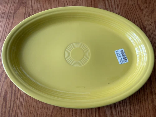 Fiestaware 19 inch OVAL SERVING PLATTER Fiesta Sunflower - New with Sticker