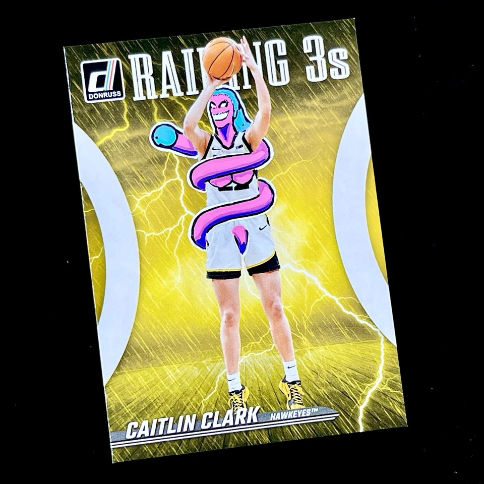 1/1 CAITLIN CLARK RC 🔥 RAINING 3S ROOKIE SSP 🔥 NUEVO PENINI: UNO DE UNO ARTE Foto 2 de 4